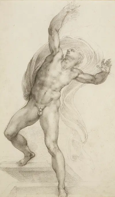 Dessin du Christ ressuscité Michelangelo